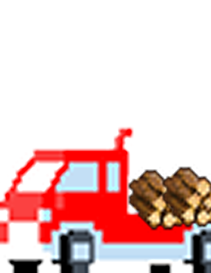 Juymmi delivery truck carrying firewood