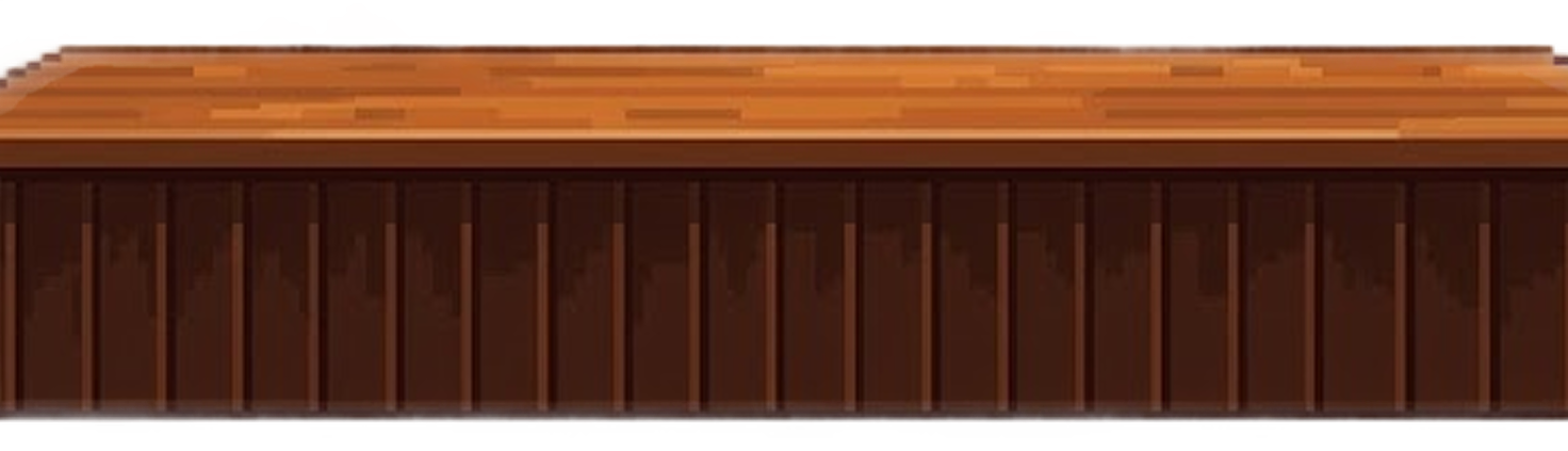 Wooden community centre counter